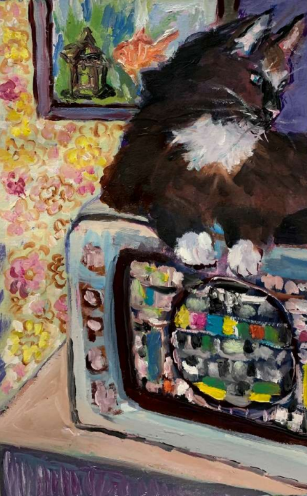 'Clara and the Test pattern' by Angela Melouney (2025) - Original
