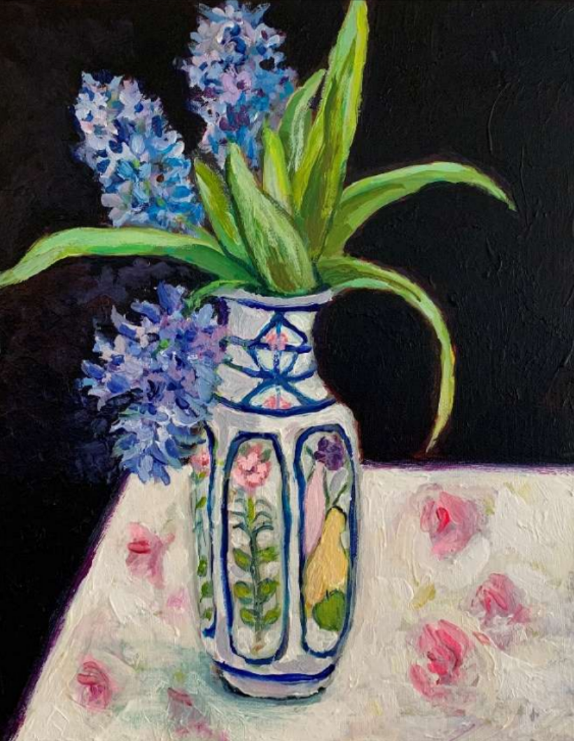 'Hyacinths' by Angela Melouney (2025) - Original