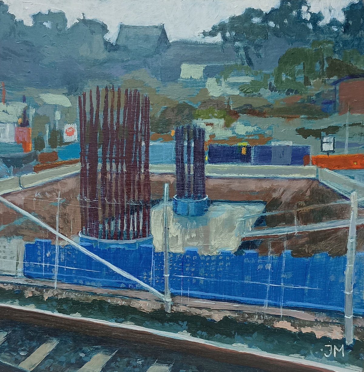 'Mordialloc Level Crossing - Slab and Reinforcement' by Jesslyn Murphy (2026) - Original